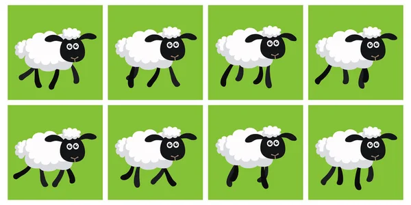 Çizgi film paça koyun animasyon sprite 