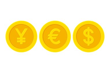 Sarı altın sikkelerle evet. Yen Euro Doları