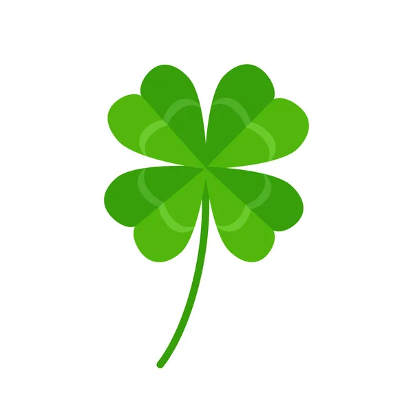 Four leaf clover icon isolated on white background — 스톡 벡터