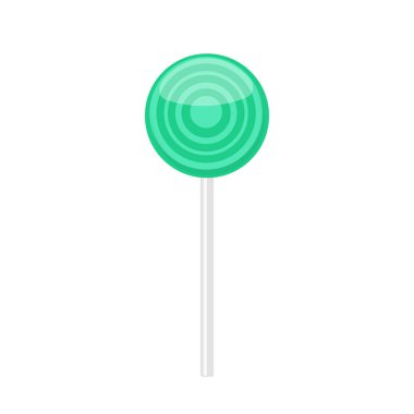 Lollipop candy with turquoise rings pattern 