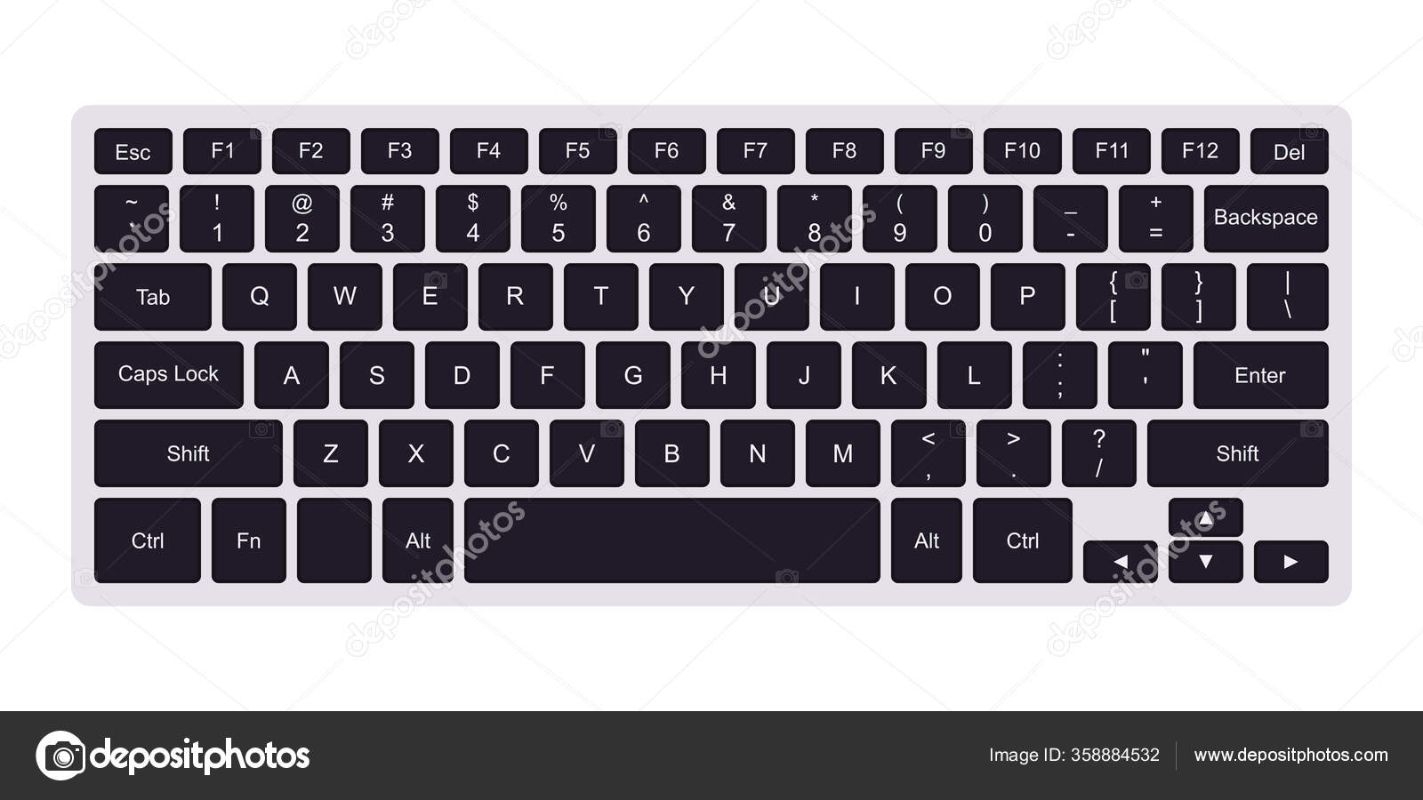 Ilustración de vector de teclado portátil