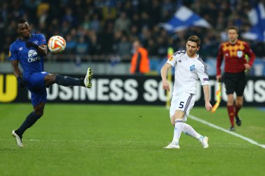 Uefa Avrupa Ligi yuvarlak 16 ikinci bacak maç Dinamo ve Everton arasında bir haç Antunes yapar