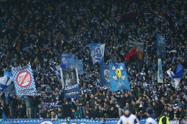 Uefa Avrupa Ligi yuvarlak 16 ikinci bacak maç Dinamo ve Everton arasında kutluyor gol gol Dinamo Kiev fanlar