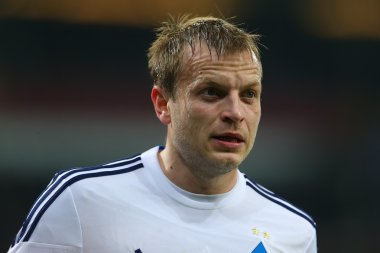 Oluşturan Gusev yakın çekim portre, Uefa Avrupa Ligi yuvarlak 16 ikinci bacak maç Dinamo ve Everton arasında