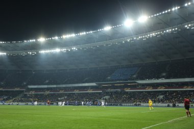 stadyum, Uefa Avrupa Ligi yuvarlak 16 ikinci bacak maç Dinamo ve Everton arasında panoramik manzaralı