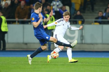 Vladyslav Kalitvintsev Uefa Avrupa Ligi yuvarlak 16 ikinci bacak maç Dinamo ve Everton arasında bir geçiş yapar