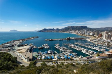 calpe Marina yüksek açılı görünüş
