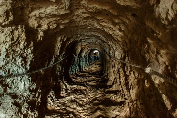 Rock tunnel in the mountains - Natural Park of Penyal d'Ifac — Stock Photo, Image