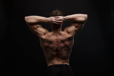 Gövde çekici erkek vücut Oluşturucu arkadan görünüm