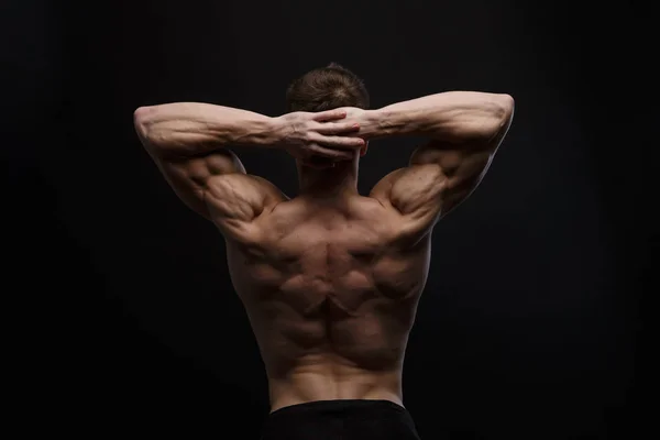 The back view of torso of attractive male — Stock Photo, Image