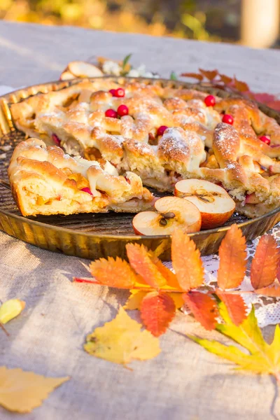 Őszi almás pite — Stock Fotó