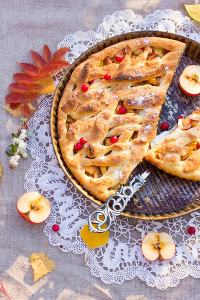 Őszi almás pite — Stock Fotó