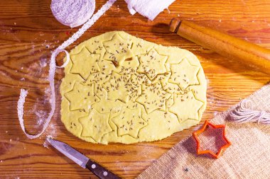 Noel kurabiye pişirme