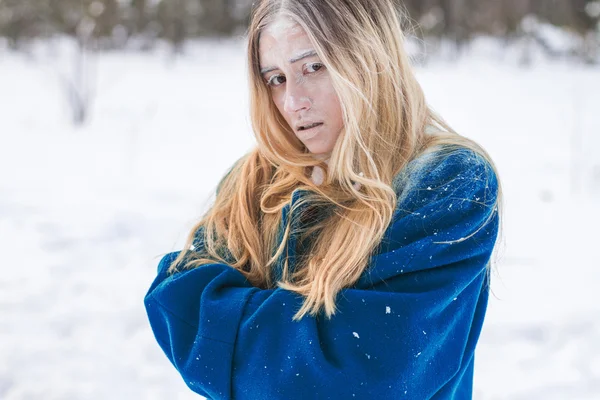 Woman, winter fashion — Stock Photo, Image