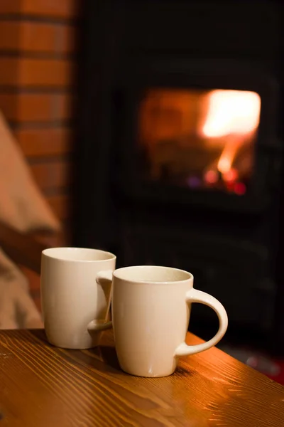 Té en la chimenea —  Fotos de Stock