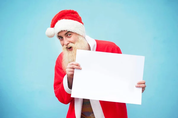 Cheerful funny santa — Stock Photo, Image