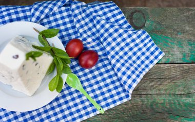 Paskalya arka plan gıda ile. Rustik tarzı.