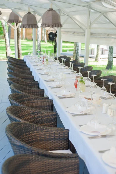 Hizmet tablo, olay için hazırlık.