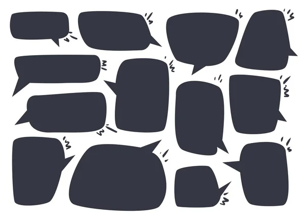 Collection of speech bubbles and dialog balloons — Stock Vector