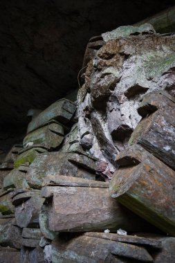 Lumiang mezar mağara, Sagada, Luzon, Filipinler