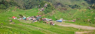 Batad pirinç alan Teras Ifugao il, Banaue, Filipinler