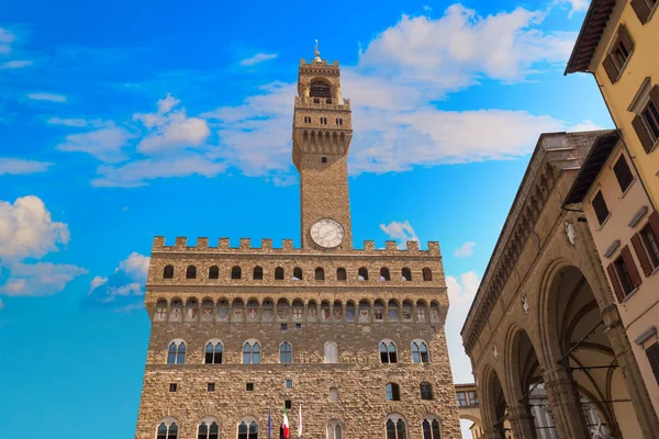 Palazzo Vecchio o della Signoria en Florencia, Italia . — Foto de Stock