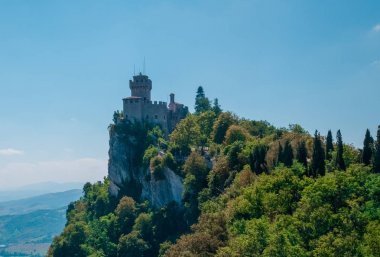 Görünüm antik kale, San Marino Cumhuriyeti
