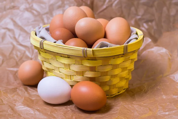 Eggs in basket