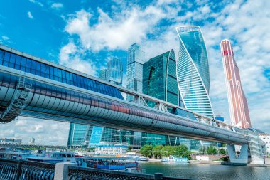 Moscow City, Rusya Federasyonu modern şehir merkezinde gökdelenler