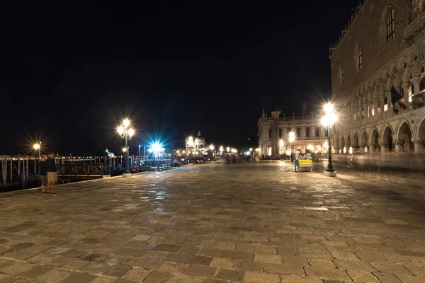Saint Mark square by night, Venice, Italy, Europe