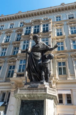 Heykel Saint Joseph veya Josefsbrunnen Viyana Avusturya Eylül 2017