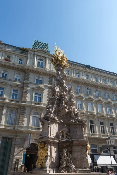 Kolumna Morowa w Wiedniu września 2017 r. — Zdjęcie stockowe
