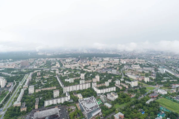 Москва, Россия. Вид с высоты города Москвы . — стоковое фото