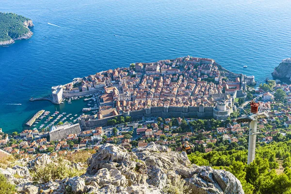 Croatia. Dalmatia. View of Dubrovnik from a height — Stock Photo, Image