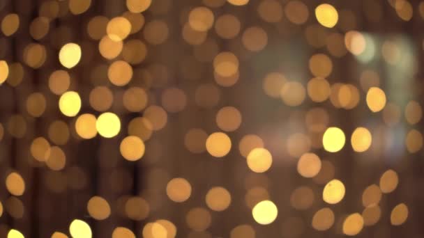 Abstraktes Licht. verschwommene Weihnachtsbeleuchtung. Bokeh-Hintergrund. Aktienvideo — Stockvideo