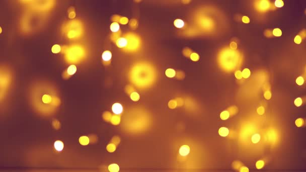 Abstract licht met komisch effect. Wazig kerstlicht. bokeh achtergrond. Voorraadvideo — Stockvideo