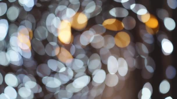 Luz abstracta. Luces borrosas de Navidad. fondo bokeh. Vídeo Stock — Vídeos de Stock