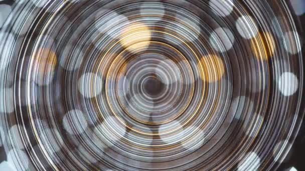 Lumière abstraite. Des lumières de Noël floues. fond bokeh. Vidéo de stock 