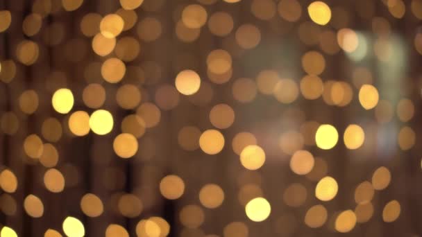 Lumière abstraite. Des lumières de Noël floues. fond bokeh. Vidéo de stock 
