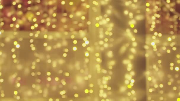 Blurred lights. Festive background. Christmas background — ストック動画