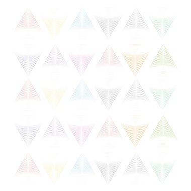 Doğrusal üçgen renkli vektör