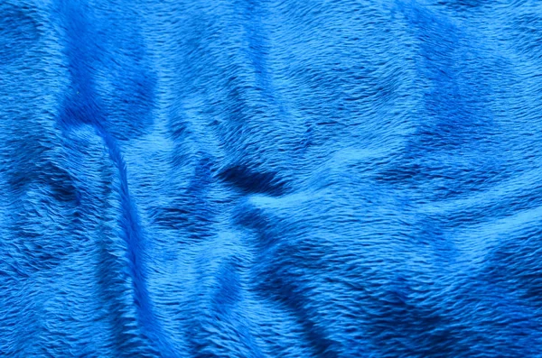 Modrá látka koberec pozadí — Stock fotografie