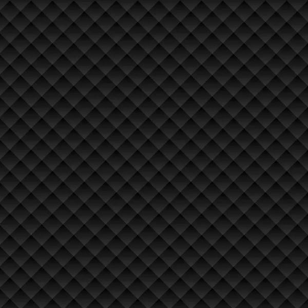 ベクトルの黒い正方形のシームレス パターン。スタイリッシュでモダンな生地です。日時 — ストックベクタ