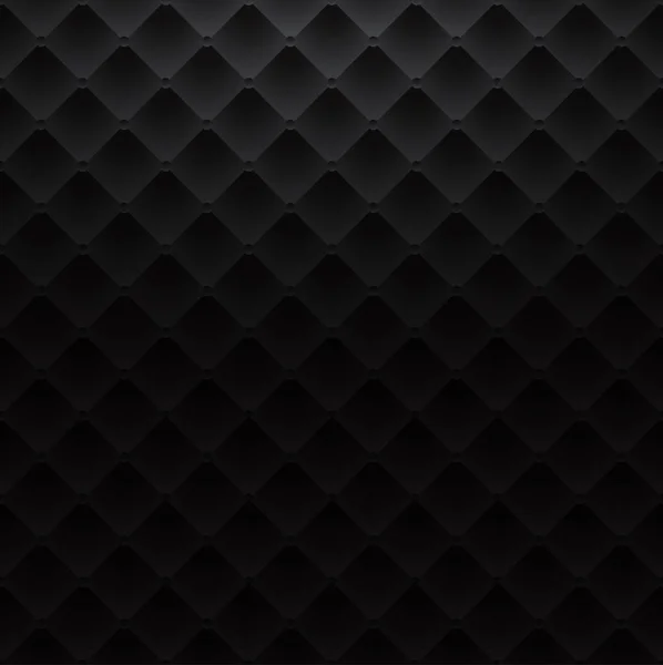 Zwarte vierkante luxe patroon sofa textuur achtergrond — Stockvector
