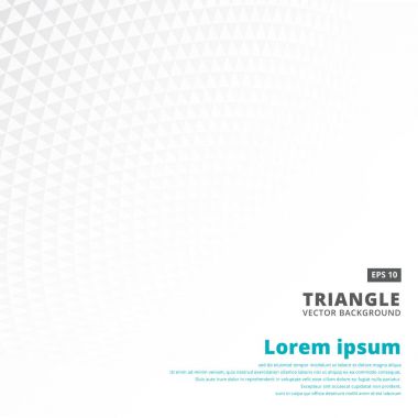 Soyut geometrik beyaz ve gri üçgen desen perspektif b