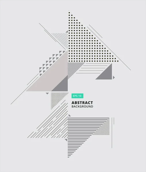La composición geométrica abstracta forma un fondo moderno con deco — Vector de stock
