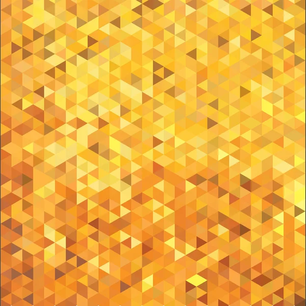 Abstract gouden kleur driehoek mozaïek, kubus tegel. vector pagina — Stockvector