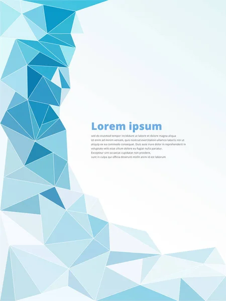 Hellblau polygonal Mosaik Hintergrund Vektor Illustration — Stockvektor