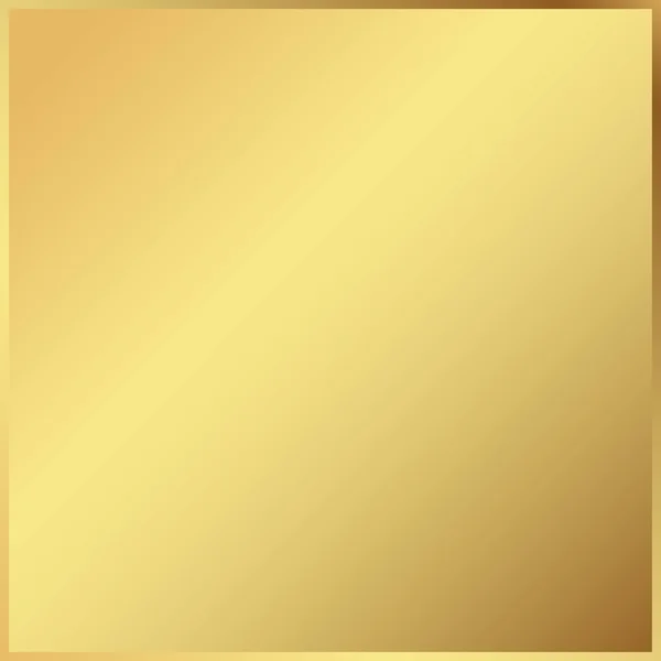 Gouden achtergrond in frame. Licht realistisch, metallic gouden gradi — Stockvector