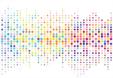 Soyut renkli noktalı resim doku nokta deseni. vektör